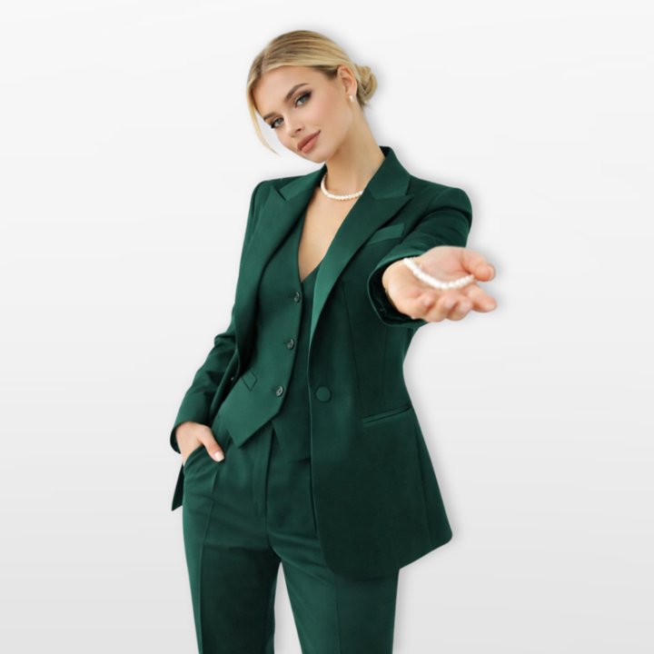 Tailleur Femme Trois Pièces Ajusté
