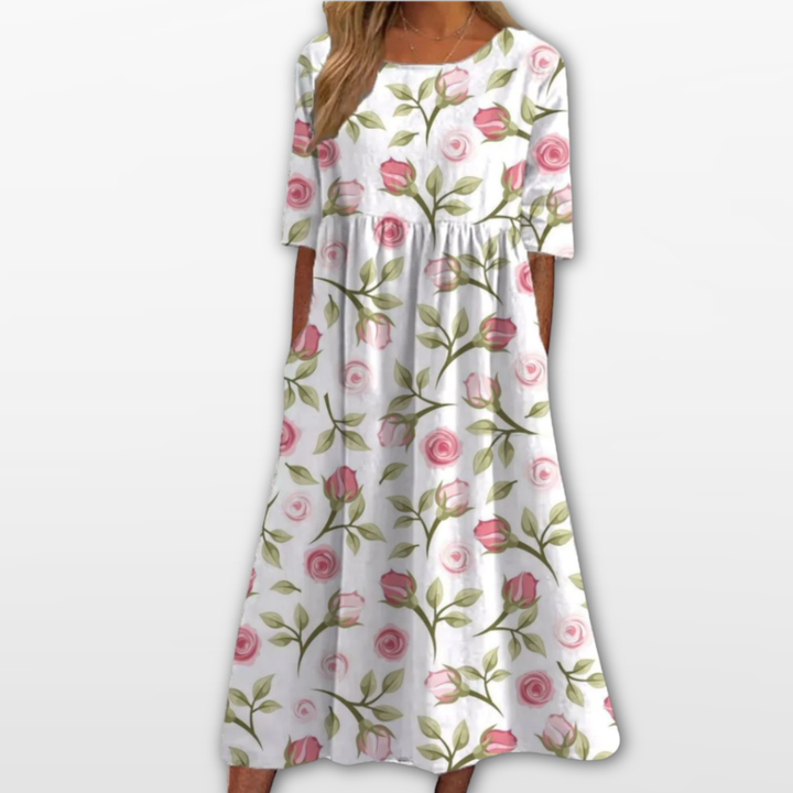 Robe Midi Femme Imprimé Floral