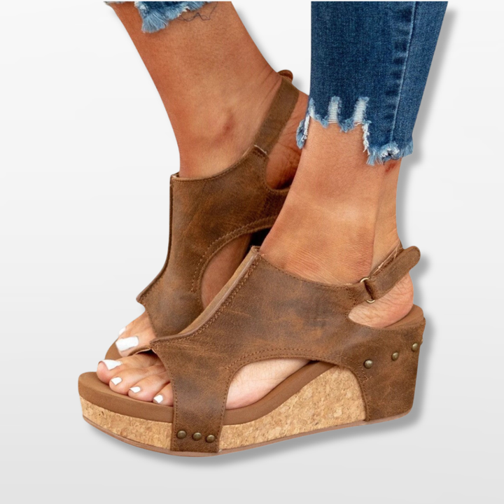 Sandales Femme Plateforme à Bride Arrière
