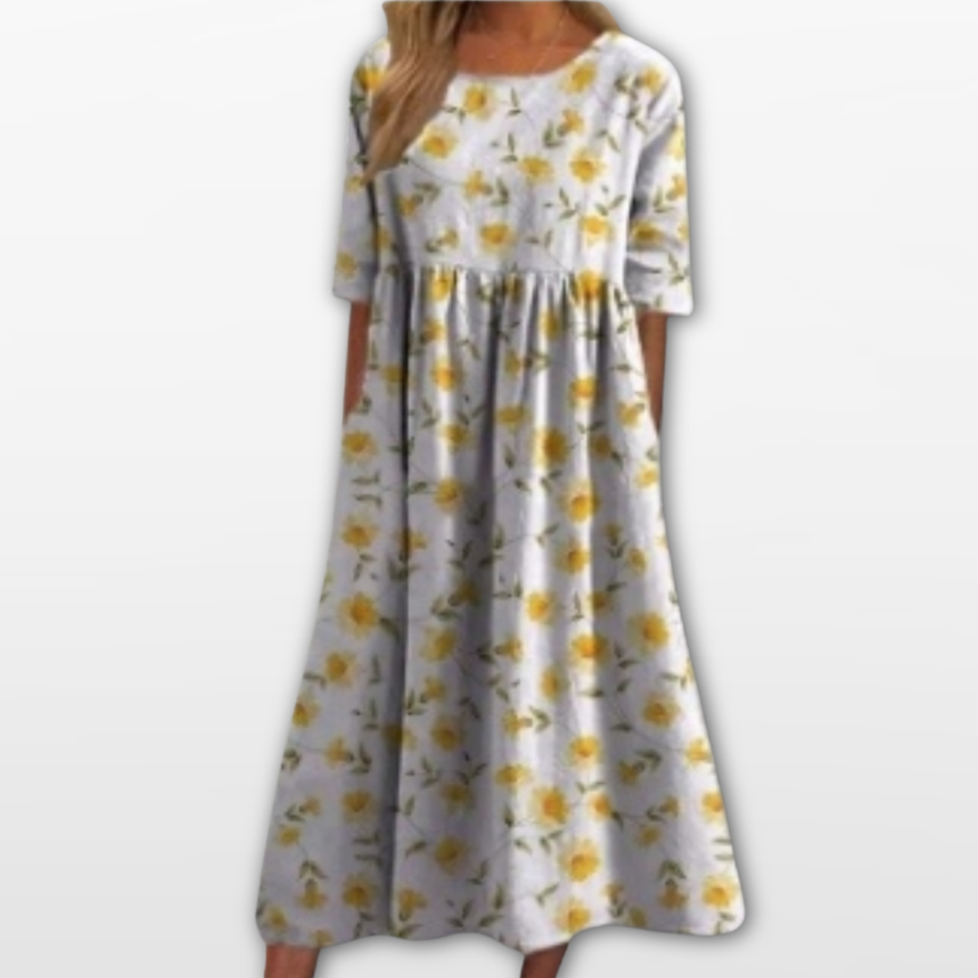 Robe Midi Femme Imprimé Floral