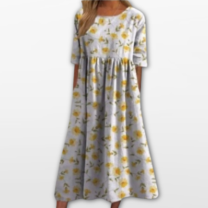 Robe Midi Femme Imprimé Floral