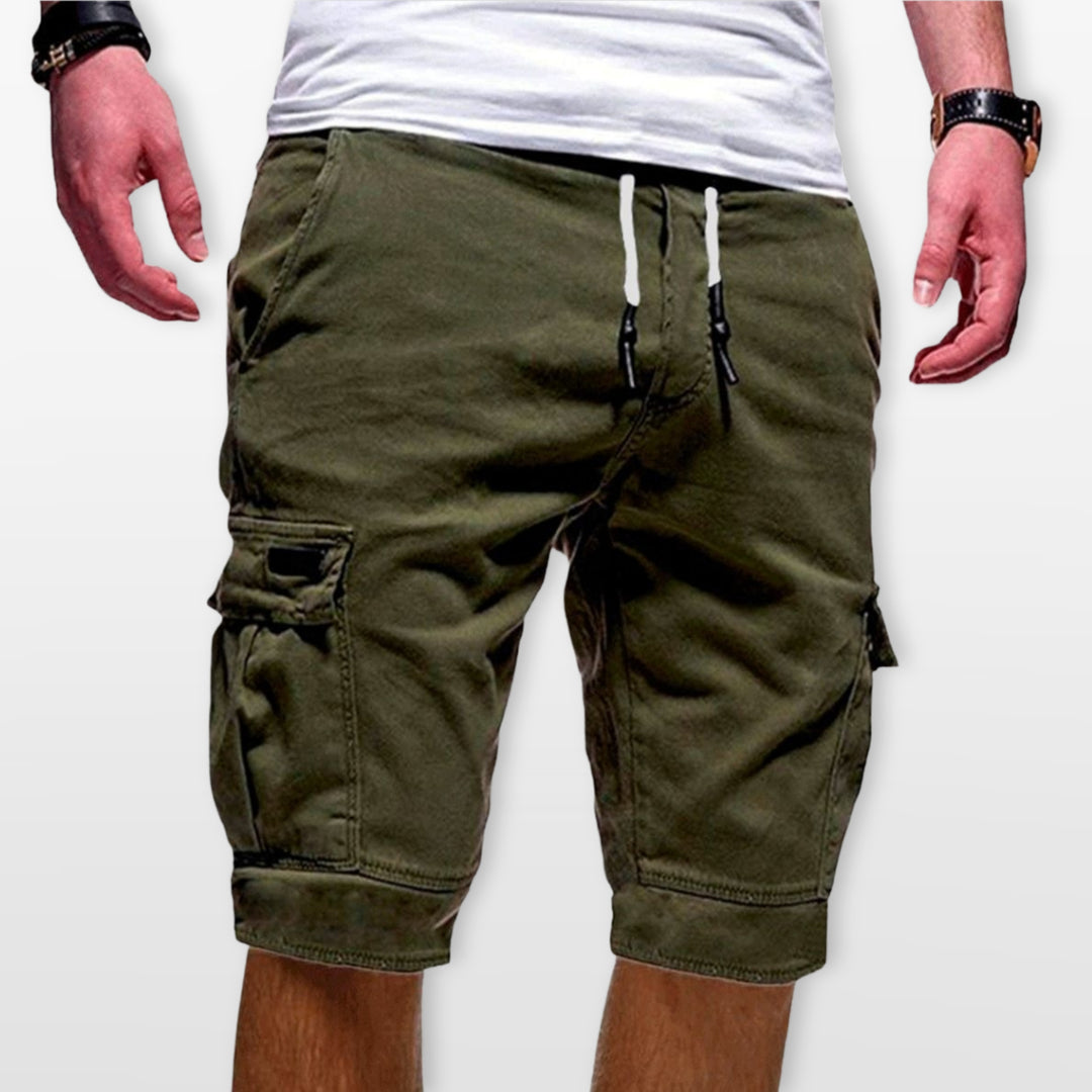 Short Cargo Homme Cordon Poches Utilitaires