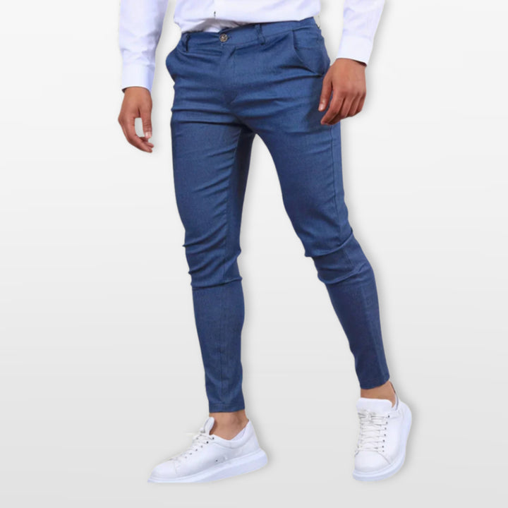 Pantalon Homme Slim Élégant Ajusté Moderne