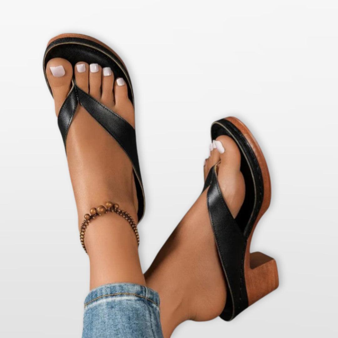 Sandales Femme Entre-doigt Talon Bas
