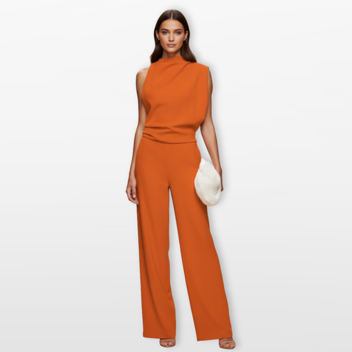 Combinaison Femme Large Élégante Sans Manches