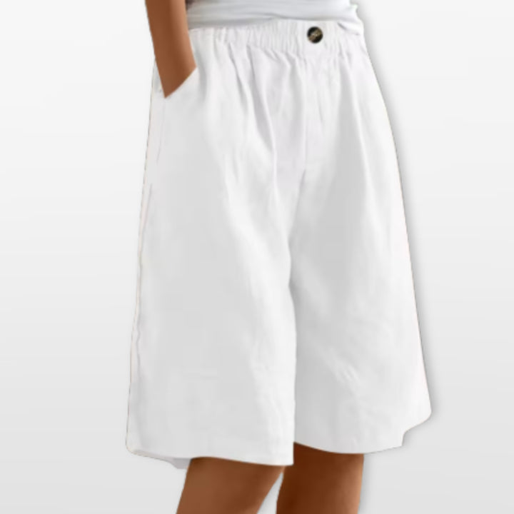 Short Ample Taille Élastique Femme