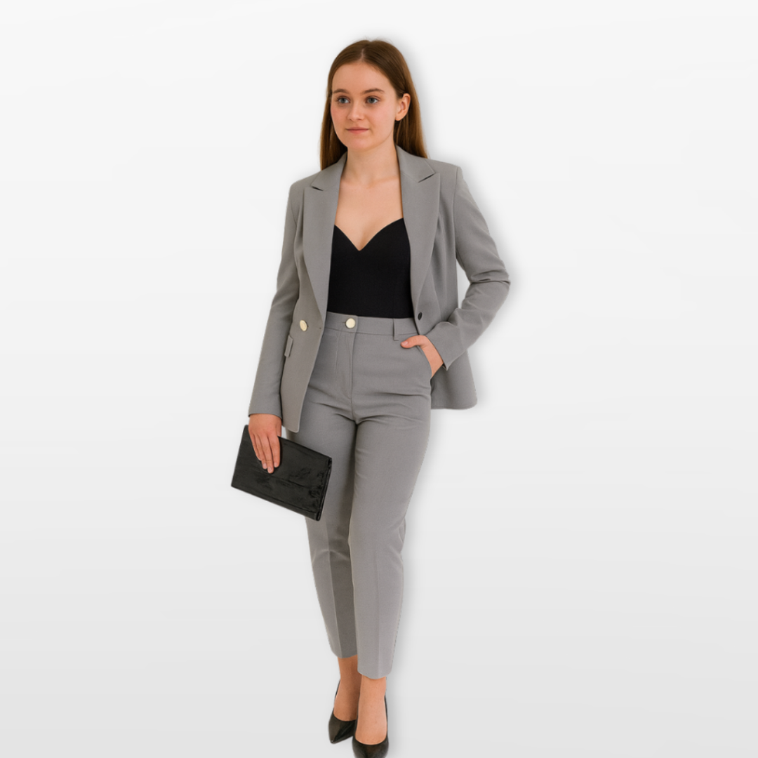 Tailleur Femme Coupe Ajustée Élégant