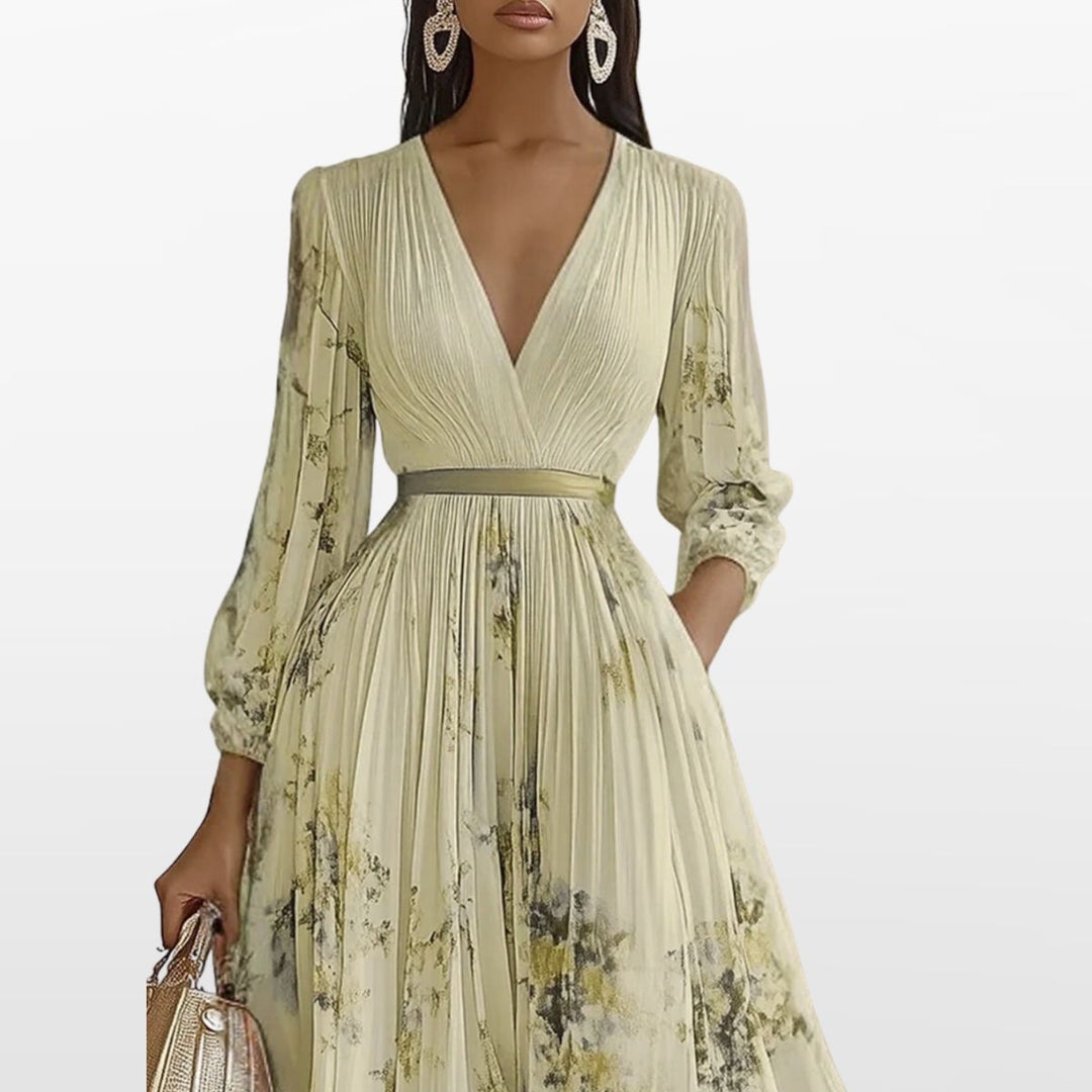 Robe Midi Plissée Femme