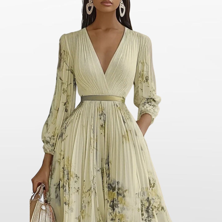 Robe Midi Plissée Femme