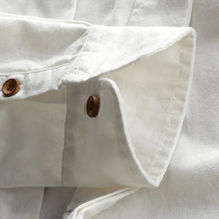 Chemise Homme Col Mao Boutonnée Moderne