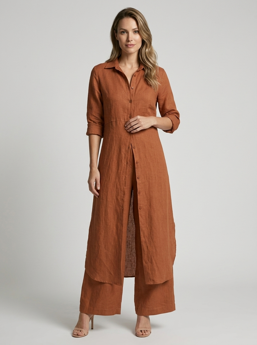 Ensemble Casual Fluide Femme
