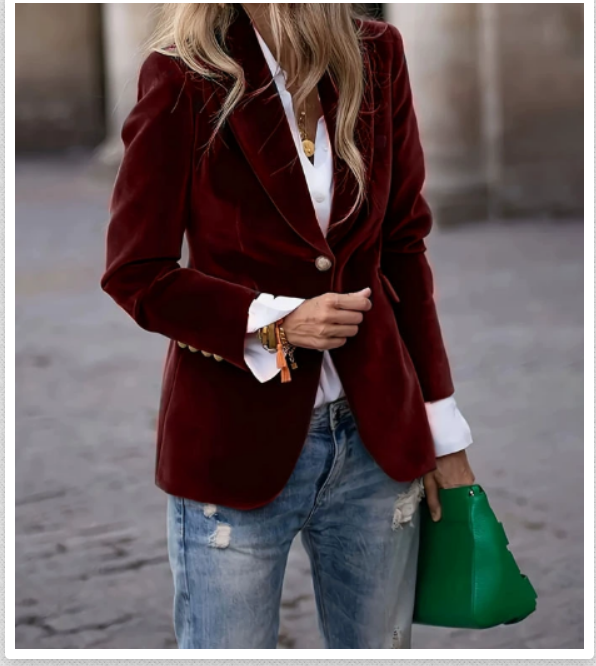 Blazer Cintré Élégant Femme