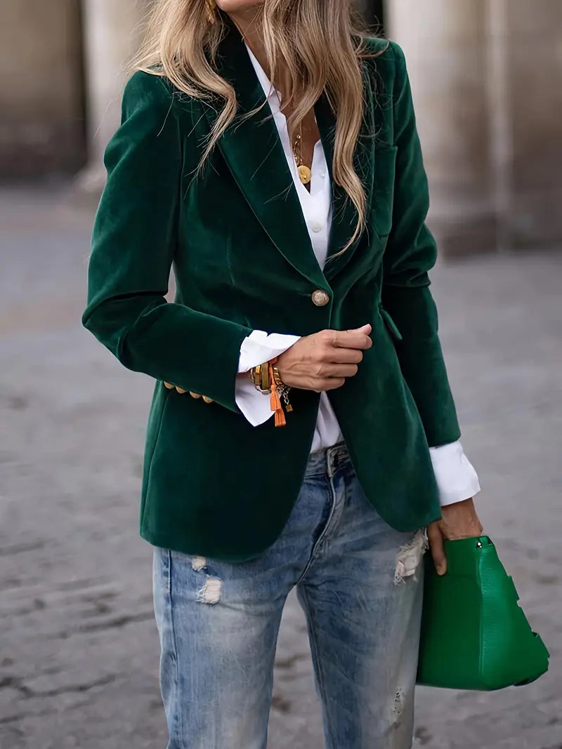 Blazer Cintré Élégant Femme