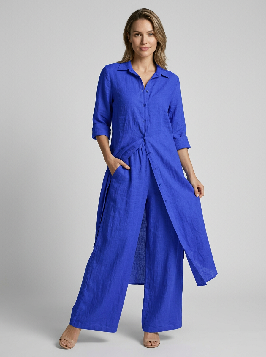 Ensemble Casual Fluide Femme
