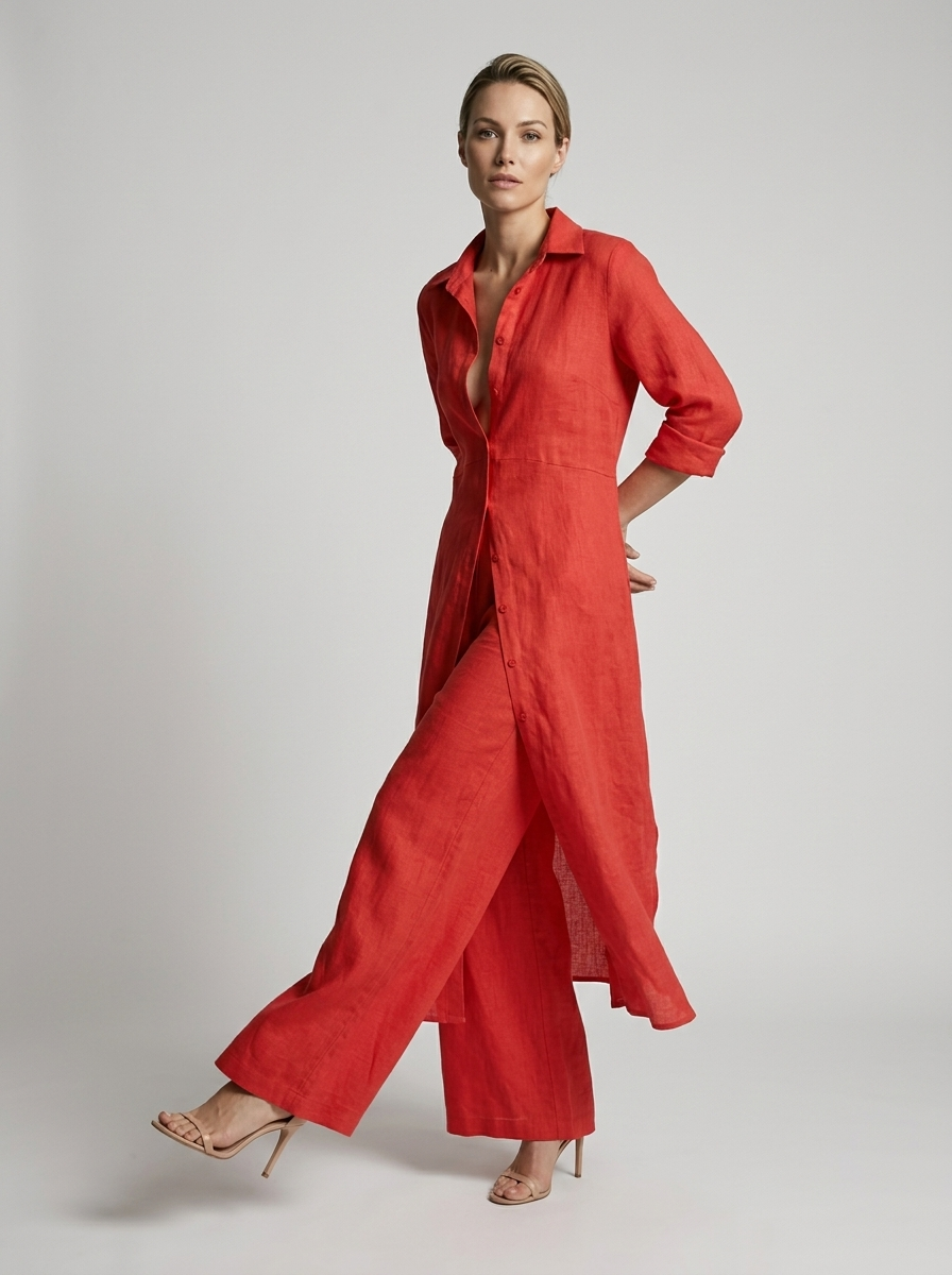 Ensemble Casual Fluide Femme