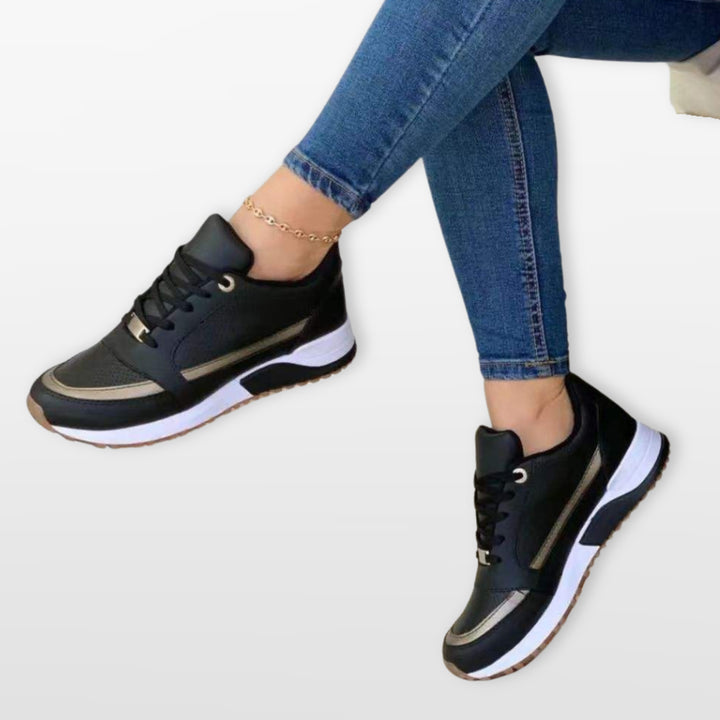 Baskets Décontractées À Lacets Confort Femme