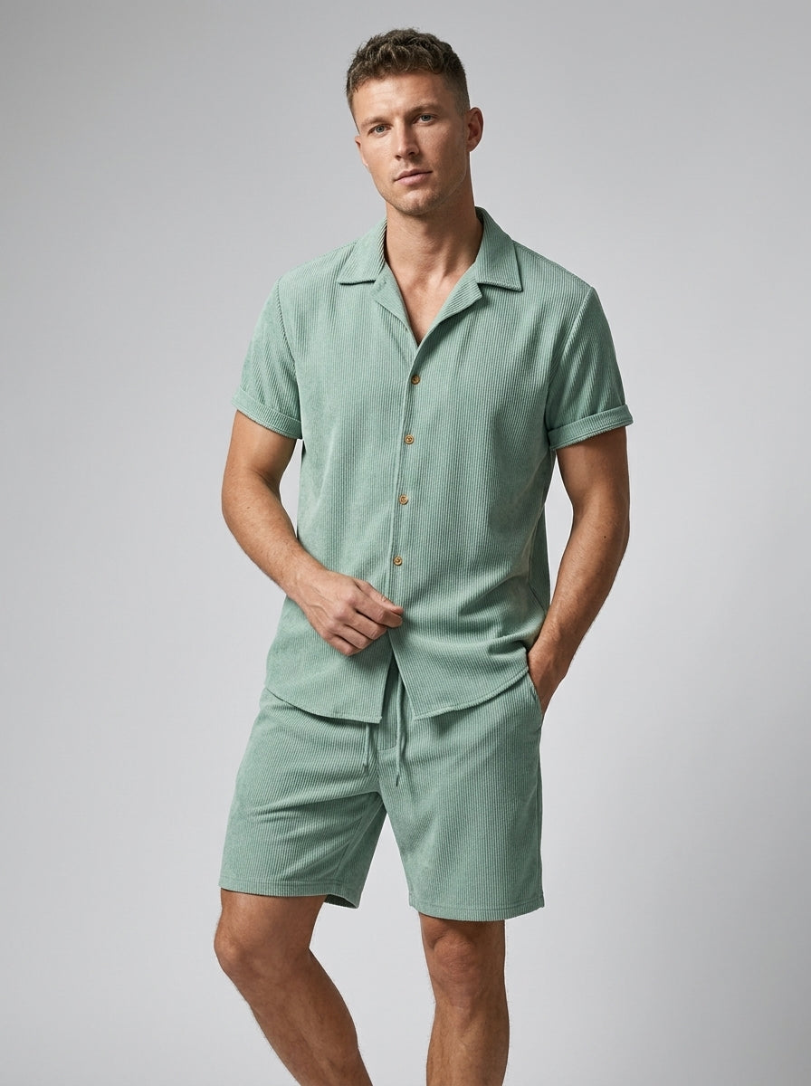 Ensemble Chemise Short Décontracté Homme