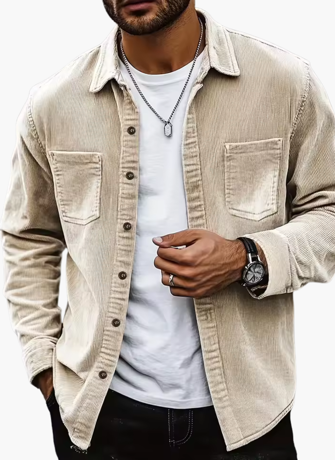 Surchemise Casual Style Utility Homme