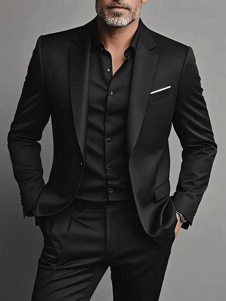 Costume Ajusté Deux Pièces Homme
