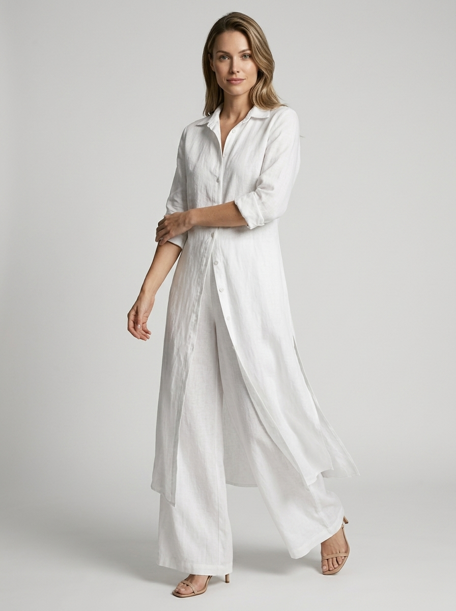 Ensemble Casual Fluide Femme