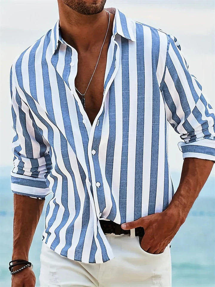 Chemise Rayée Casual Homme