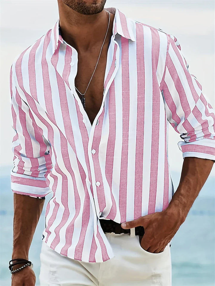 Chemise Rayée Casual Homme