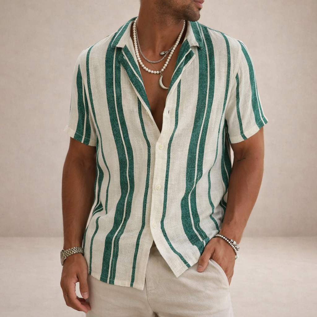 Chemise Rayée Resort Homme