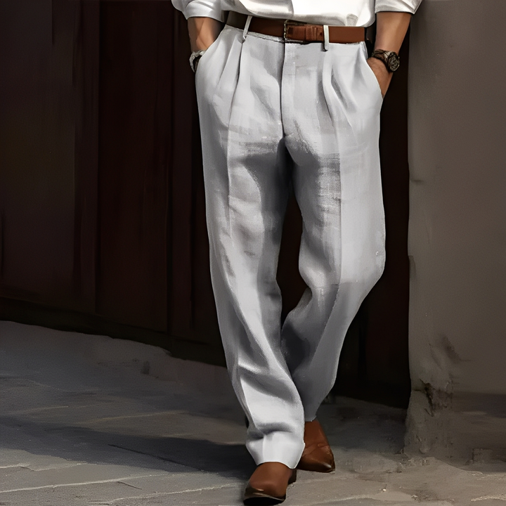 Pantalon Tailleur Plissé Homme