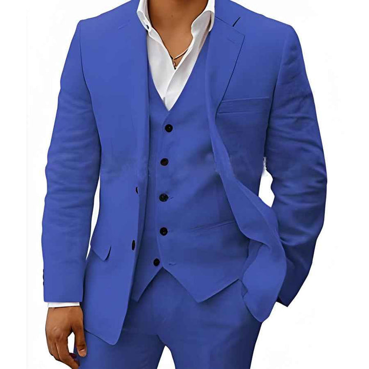 Costume Trois Pièces Coupe Ajustée Homme
