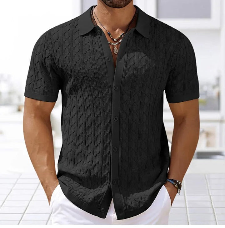 Chemise Maille Texturée Homme