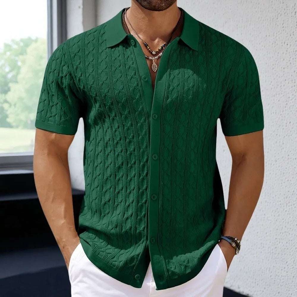 Chemise Maille Texturée Homme
