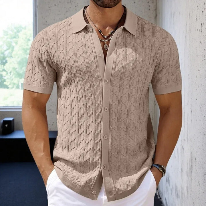 Chemise Maille Texturée Homme