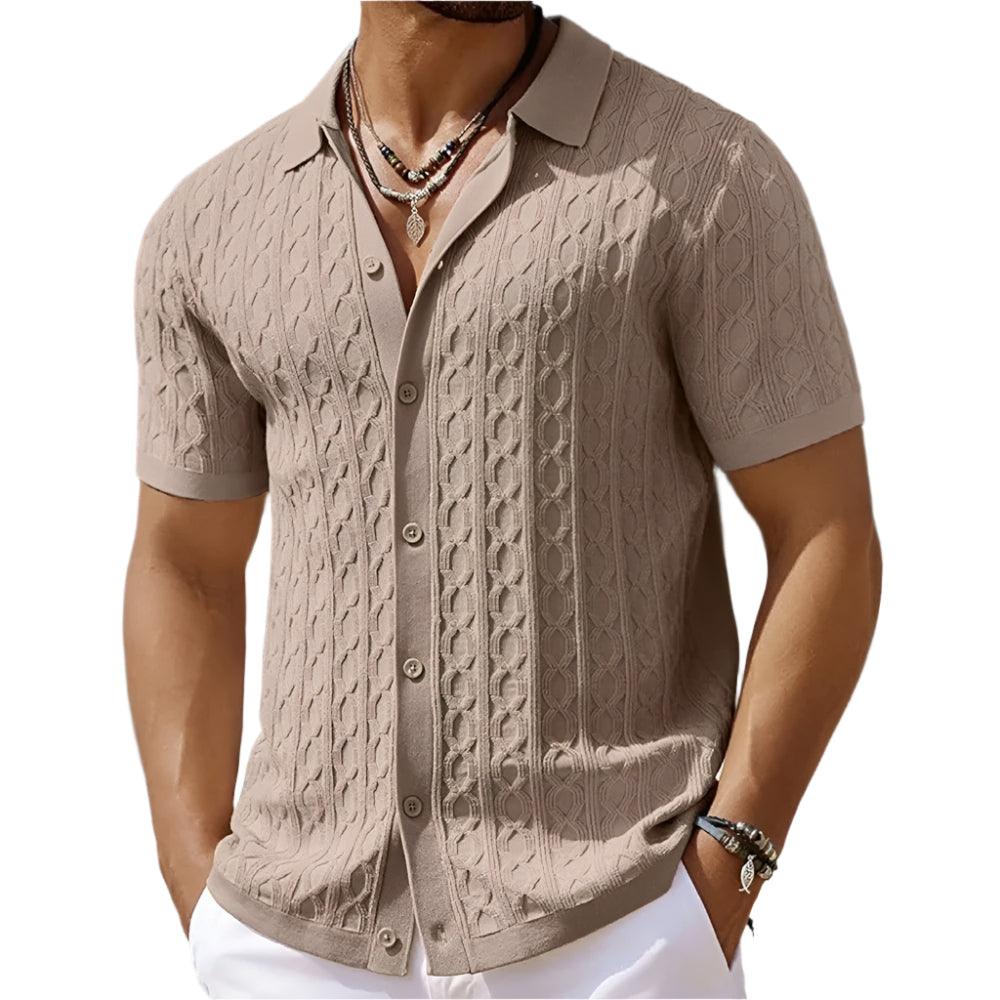 Chemise Maille Texturée Homme