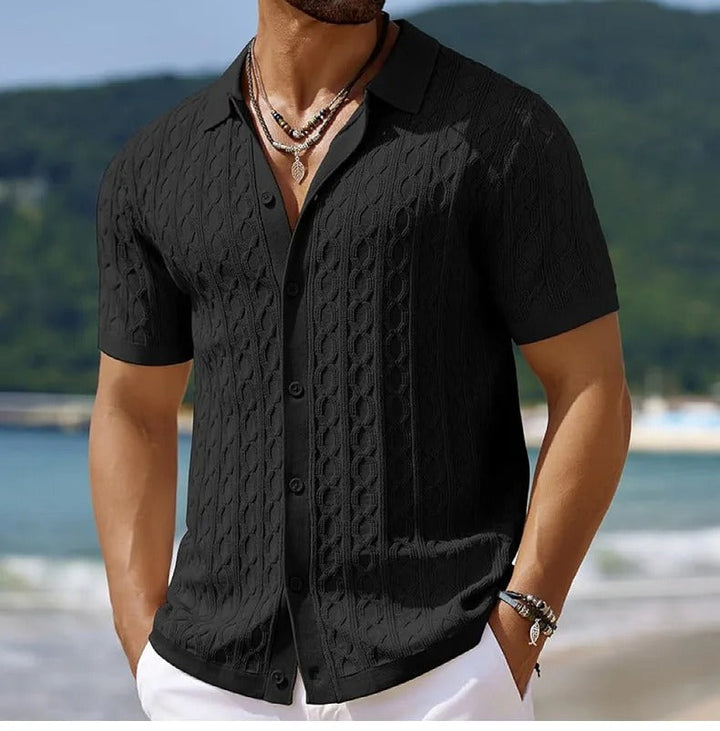 Chemise Maille Texturée Homme