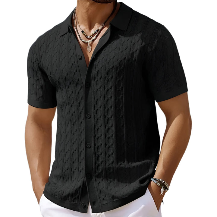 Chemise Maille Texturée Homme