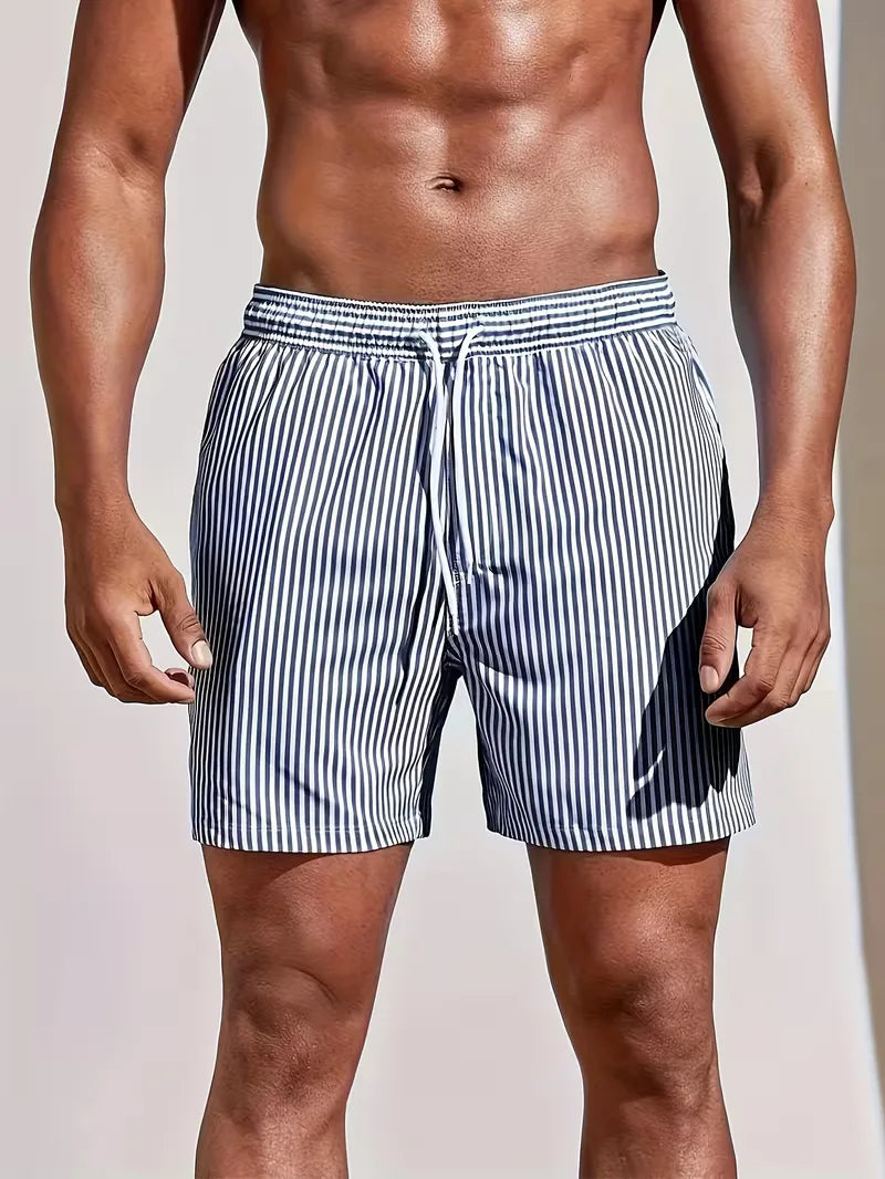 Short De Bain Rayé Homme
