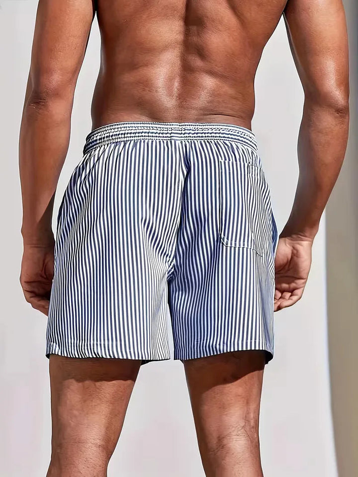 Short De Bain Rayé Homme