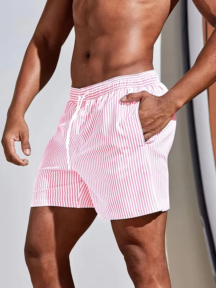 Short De Bain Rayé Homme