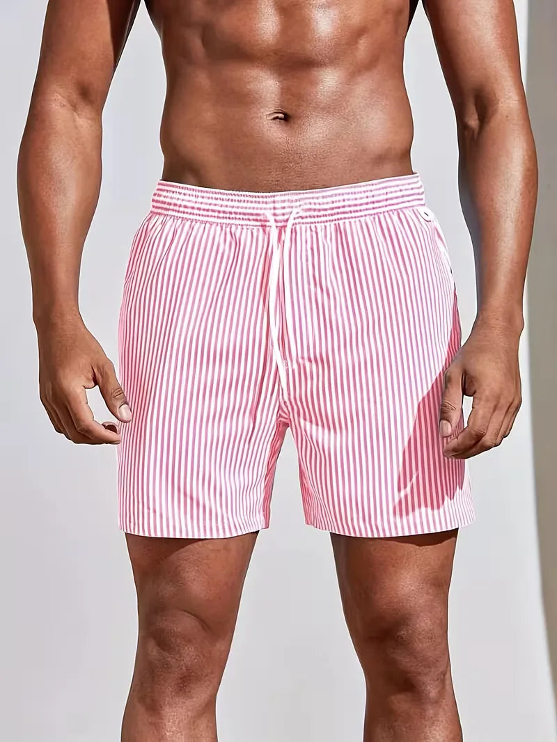 Short De Bain Rayé Homme