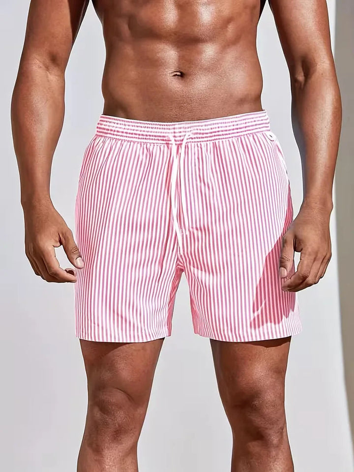 Short De Bain Rayé Homme