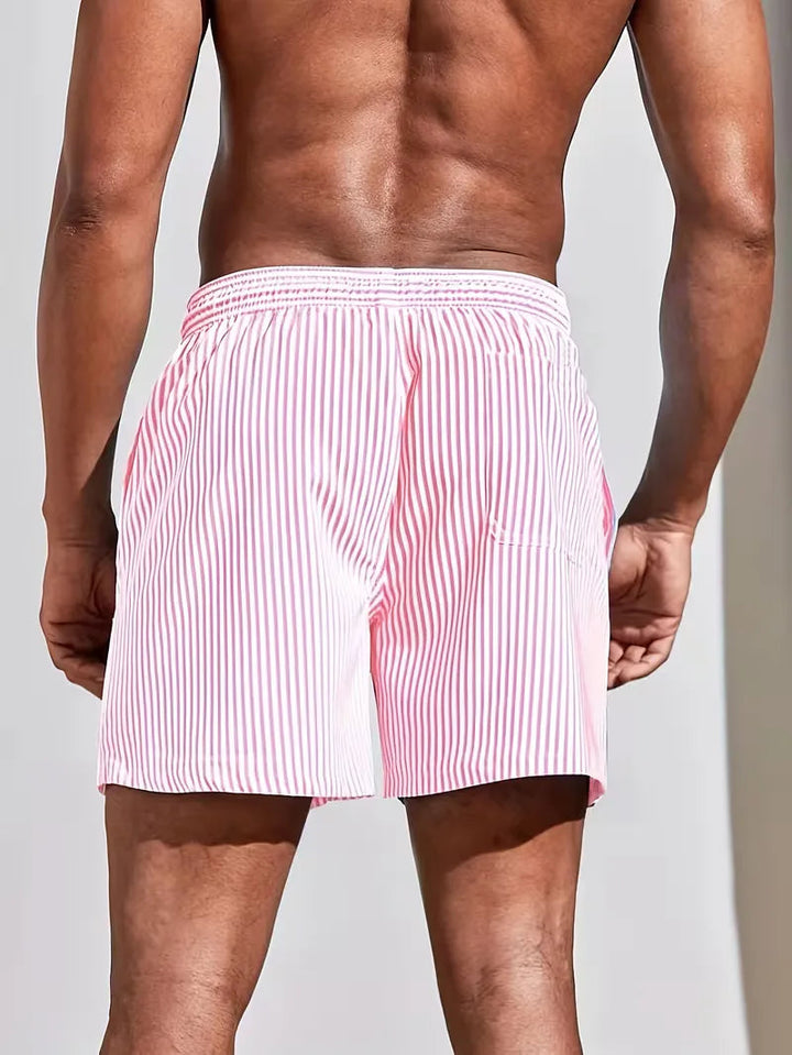 Short De Bain Rayé Homme