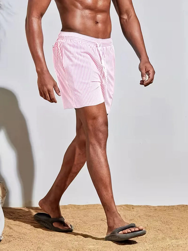 Short De Bain Rayé Homme
